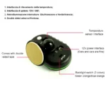 ساعت رو داشبوردی دما سنج دار