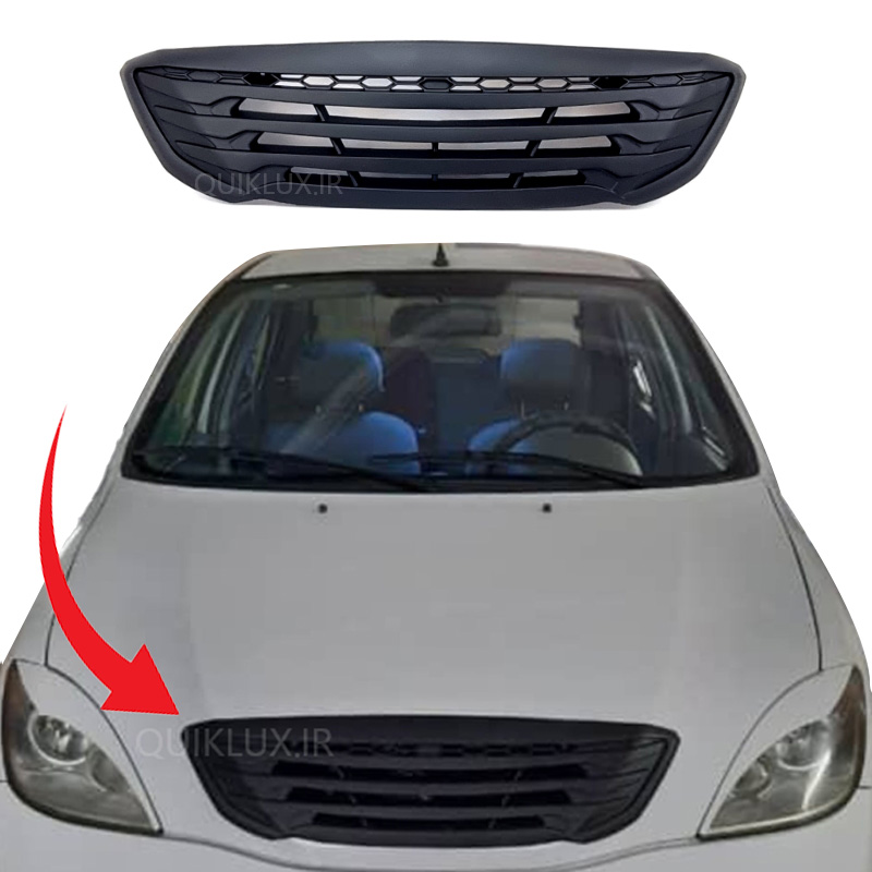 جلو پنجره تیبا طرح سوناتایی با لوگو سایپا