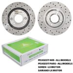 دیسک ترمز SMT سوراخ دار چرخ جلو پژو 405، پژو پارس، سورن ال ایکس، سمند ال ایکس – مدل توربو