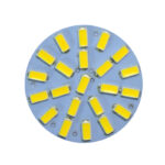 لامپ SMD تک کنتاکت 22 تایی (ساده) بسته 2 عددی - رنگ لیمویی