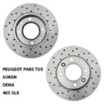 دیسک ترمز PFC اسپرت سوراخ دار مدل توربو چرخ عقب پژو پارس TU5، سورن، دنا