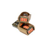 لامپ SMD آریایی 18 تایی مدل کنباس دار فریم فلزی - بسته 2 عددی رنگ قرمز