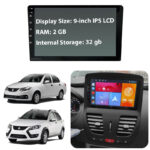 مانیتور 9 اینچ DSP + CarPlay burmester - رم 2 حافظه داخلی 32 مناسب ساینا کوییک