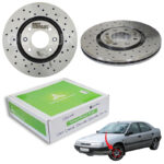 دیسک ترمز SMT سوراخ دار چرخ جلو دنا - مدل توربو