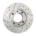 دیسک ترمز PFC سوراخ دار شیار دار چرخ عقب پژو 206 تیپ 5 - مدل توربو