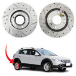 دیسک ترمز PFC سوراخ دار شیار دار چرخ عقب H30 CROSS - مدل توربو اس