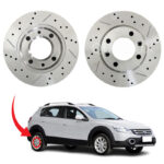 دیسک ترمز PFC سوراخ دار شیار دار چرخ عقب H30 CROSS