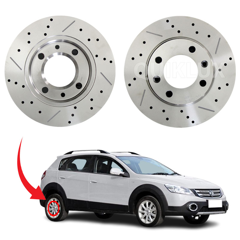 دیسک ترمز PFC سوراخ دار شیار دار چرخ عقب H30 CROSS