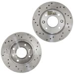 دیسک ترمز SMT سوراخ دار چرخ جلو پژو 206 تیپ 2