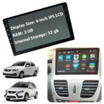 مانیتور 9 اینچ DSP + CarPlay burmester - رم 2 حافظه داخلی 32 مناسب ساینا کوییک