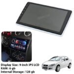 مانیتور 9 اینچ Rock Strem - 4K QLED Car Play AHD DSP pro 8 هسته ای رم 6 حافظه داخلی 128 مناسب رانا