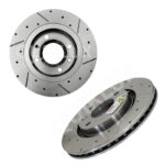 دیسک ترمز PFC سوراخ دار شیار دار چرخ عقب پژو 206 تیپ 5، H30 CROSS، پژو 207، رانا - مدل توربو اس