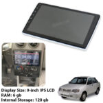 مانیتور 9 اینچ Rock Strem - 4K QLED Car Play AHD DSP pro 8 هسته ای رم 6 حافظه داخلی 128 مناسب پراید داشبورد جدید