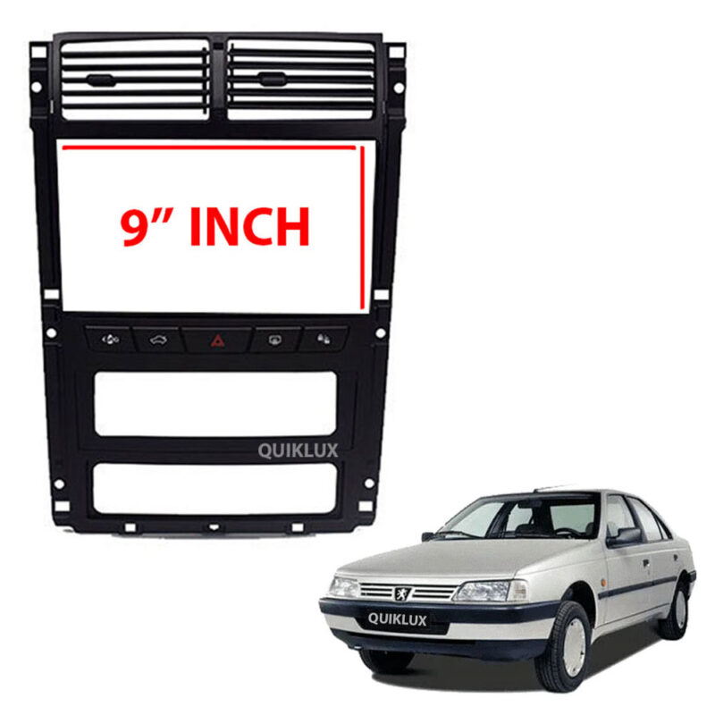 قاب مانیتور 9 اینچ مناسب برای پژو 405 داشبورد جدید