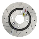 دیسک ترمز PFC سوراخ دار شیار دار چرخ عقب پژو 206 تیپ 5، H30 CROSS، پژو 207، رانا - مدل توربو اس