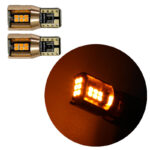 لامپ SMD آریایی 18 تایی مدل کنباس دار فریم فلزی - بسته 2 عددی رنگ نارنجی