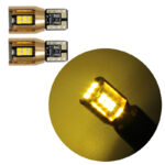 لامپ SMD آریایی 18 تایی مدل کنباس دار فریم فلزی - بسته 2 عددی رنگ لیمویی