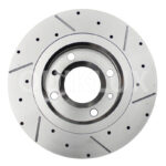 دیسک ترمز PFC سوراخ دار شیار دار چرخ عقب پژو 206 تیپ 5، H30 CROSS، پژو 207، رانا - مدل توربو اس