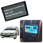 مانیتور 9 اینچ DSP + CarPlay burmester - رم 2 حافظه داخلی 32 مناسب پژو پارس داشبورد جدید