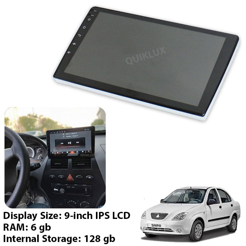 مانیتور 9 اینچ Rock Strem - 4K QLED Car Play AHD DSP pro 8 هسته ای رم 6 حافظه داخلی 128 مناسب تیبا