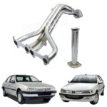 هدرز فولادی 1 به 4 خروجی 51 کالکتور گرد AIR مناسب پژو 405، پژو پارس