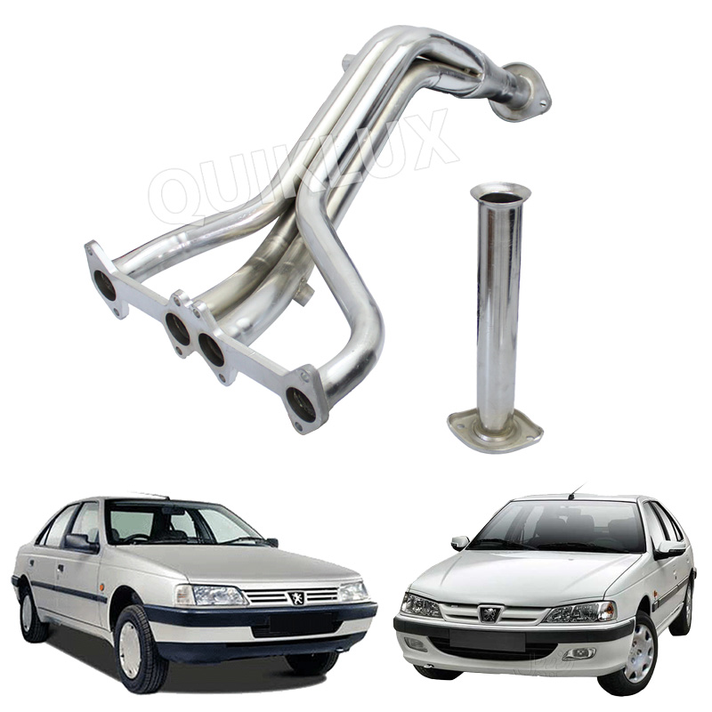 هدرز فولادی 1 به 4 خروجی 51 کالکتور گرد AIR مناسب پژو 405، پژو پارس