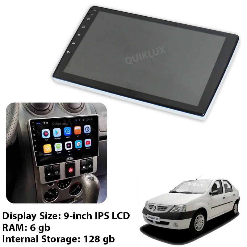 مانیتور 9 اینچ Rock Strem - 4K QLED Car Play AHD DSP pro 8 هسته ای رم 6 حافظه داخلی 128 مناسب ال 90