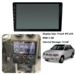 مانیتور 9 اینچ burmester – رم 1 حافظه داخلی 16 مناسب پراید داشبورد جدید