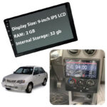 مانیتور 9 اینچ DSP + CarPlay burmester - رم 2 حافظه داخلی 32 مناسب پراید داشبورد جدید