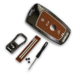 کاور سوییچ فلزی کوییک ساینا اتومات طرح M-Performance ( شکلاتی)