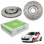 دیسک ترمز SMT سوراخ دار اسپرت چرخ جلو - پژو 207