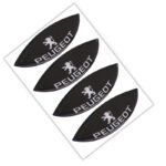 محافظ زیر دستگیره درب 206+207 طرح مشکی با لوگو پژو + شیر