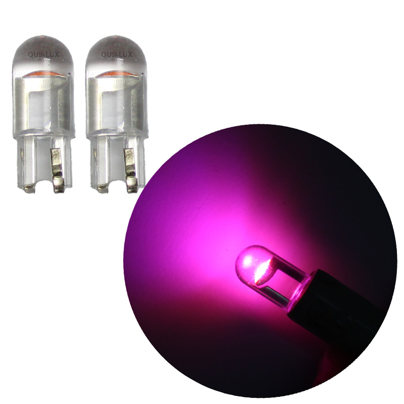 لامپ COB آریایی مدل شیشه ای بسته 2 عددی - رنگ صورتی