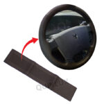 دور فرمان دوختنی جیر بافت طرح سوزنی ضد تعریق  رنگ زرشکی تیره (خارجی)