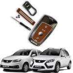 کاور سوییچ فلزی کوییک ساینا اتومات طرح M-Performance ( شکلاتی)