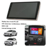 مانیتور 9 اینچ DSP + CarPlay burmester – رم 4 حافظه داخلی 64 مناسب ساینا کوییک