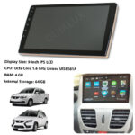 مانیتور 9 اینچ DSP + CarPlay burmester – رم 4 حافظه داخلی 64 مناسب ساینا کوییک