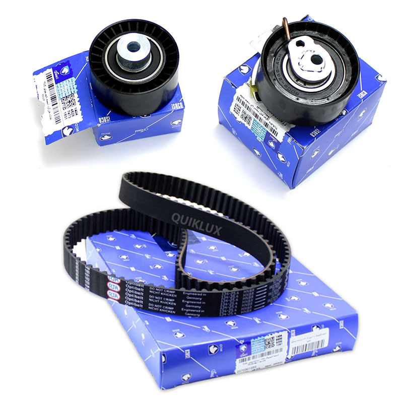 پک کامل تایمگن پک سه تیکه تسمه تایمینگ 134 دندانه TU5 همراه غلتک هرزگرد و بلبرینگ تایم متحرک