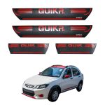 برچسب پارکابی طرح چرمی مدل ونوس نوشته QUIK_R لاتین (قرمز)