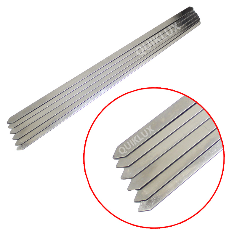 سیخ کباب کوبیده استیل ضخیم بسته 6 عددی(کمپینگ)