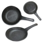 تابه گرد تک دسته گریل چدنی گرانیت نچسب