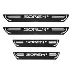 برچسب پارکابی طرح چرمی مدل ونوس نوشته + SOREN