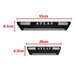 برچسب پارکابی طرح چرمی مدل ونوس نوشته ATLAS لاتین