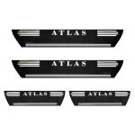 برچسب پارکابی طرح چرمی مدل ونوس نوشته ATLAS لاتین