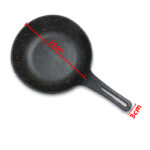 تابه گرد تک دسته گریل چدنی گرانیت نچسب