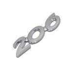 آرم فلزی نوشته پژو 206 - کروم