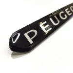 آرم ورد پلیت سپر جلو 206-207 ژله ای – نوشته peugeot