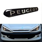 آرم ورد پلیت سپر جلو 206-207 ژله ای – نوشته peugeot