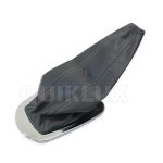 قاب استیل دور دنده همراه با گرد گیر چرمی رنگ طوسی مناسب ساینا و کوییک