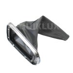 قاب استیل دور دنده همراه با گرد گیر چرمی رنگ طوسی مناسب ساینا و کوییک